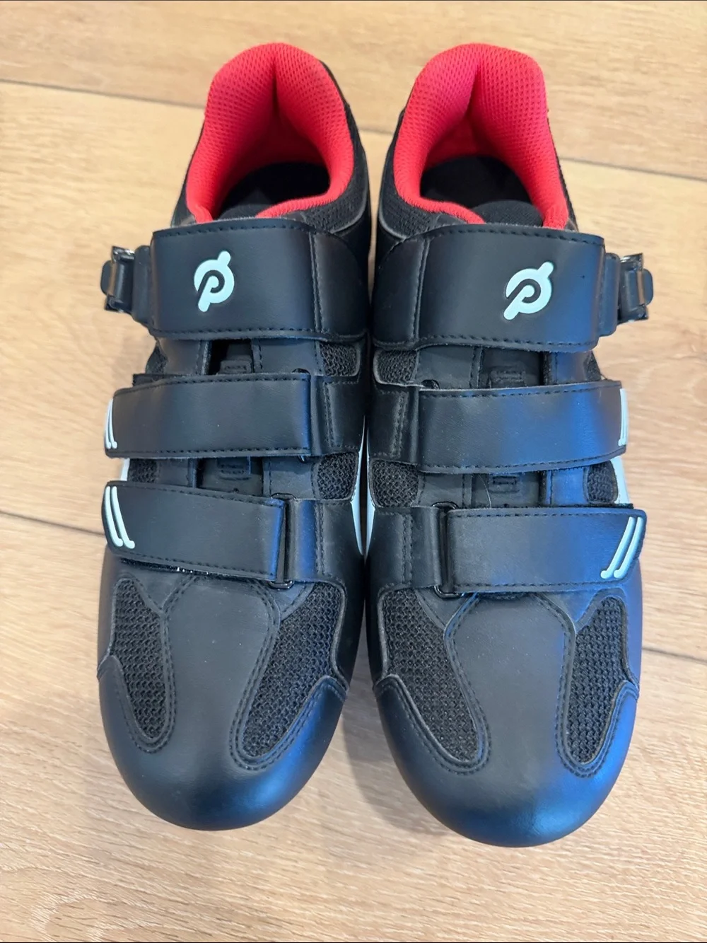Peloton Cycling Shoes Black Red Size 41 New Never Worn